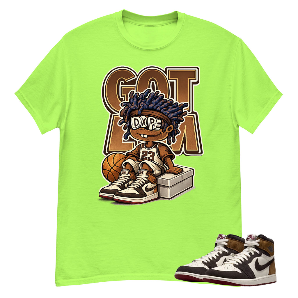 Got Em Dope Shirt To Match Air Jordan 1 Love Letter Unisex Cotton Graphic Tee