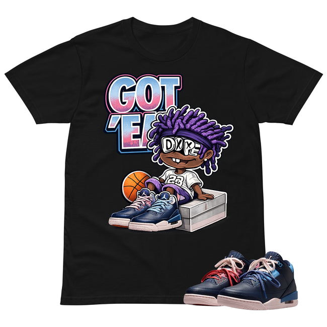 Got Em Dope Shirt To Match Air Jordan 3 Sports Renaissance Unisex Cotton Graphic Tee Hover Image