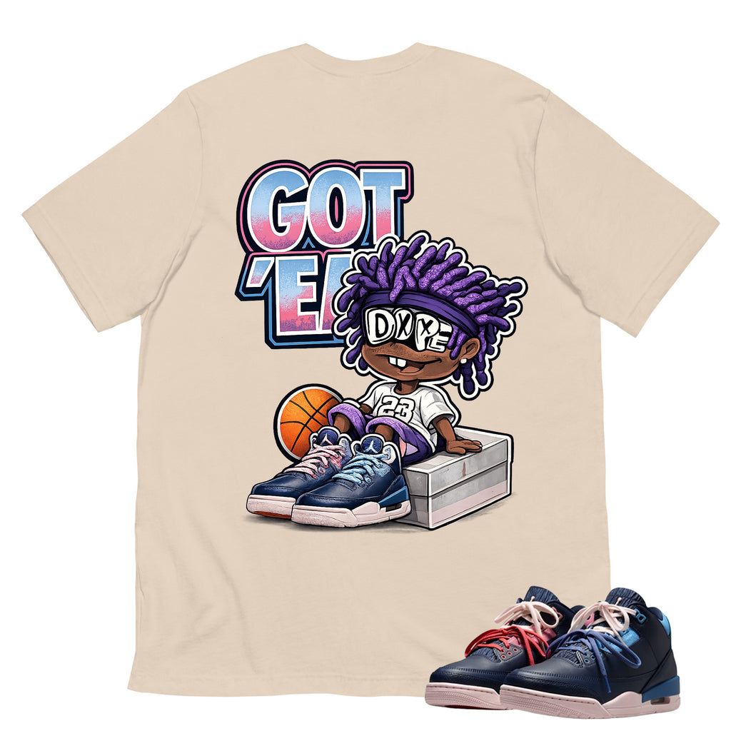 Got Em Dope Shirt To Match Air Jordan 3 Sports Renaissance Unisex Cotton Graphic Tee