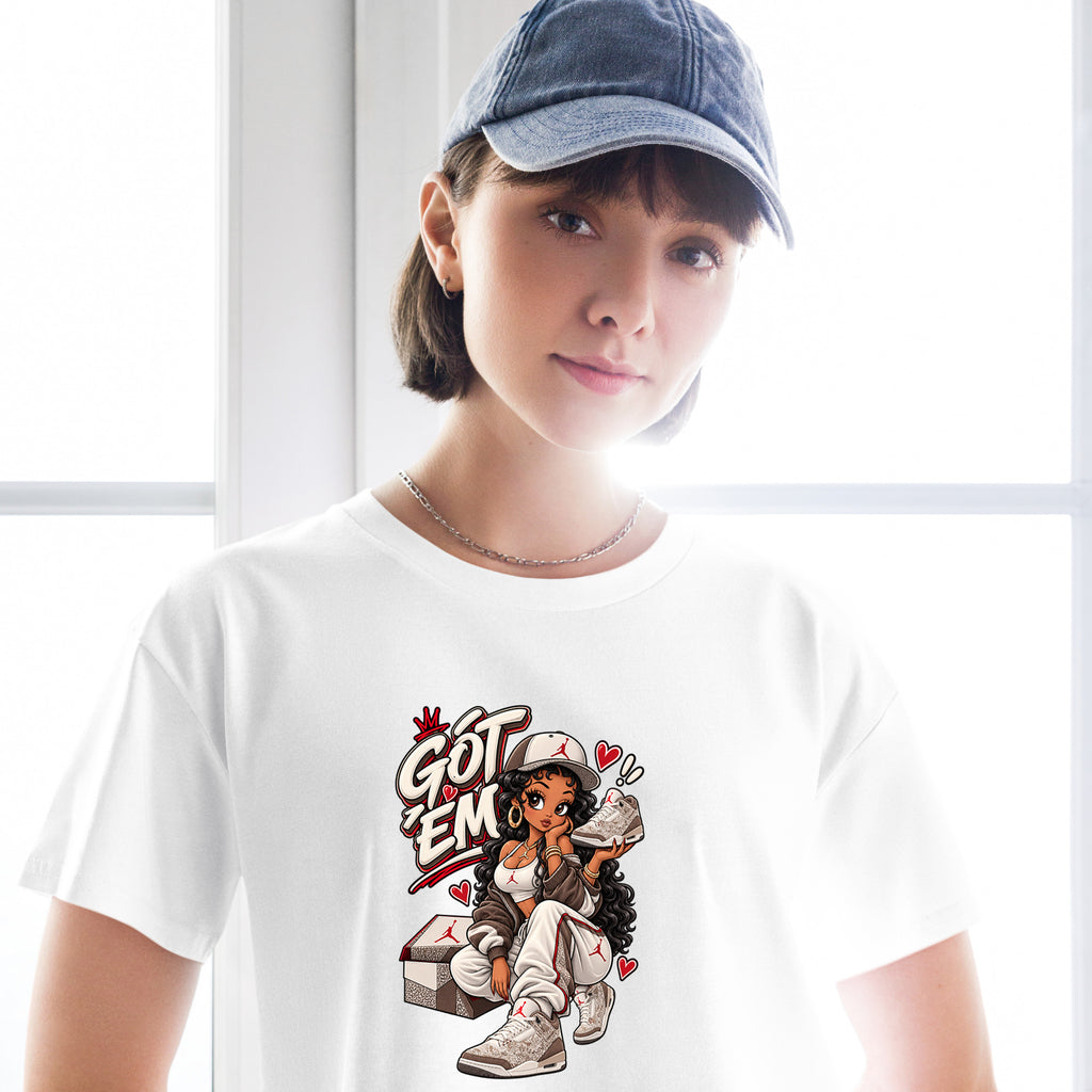 Got Em Girl Crop Top to Match Air Jordan3 Laser Women's Crop ZillyKick