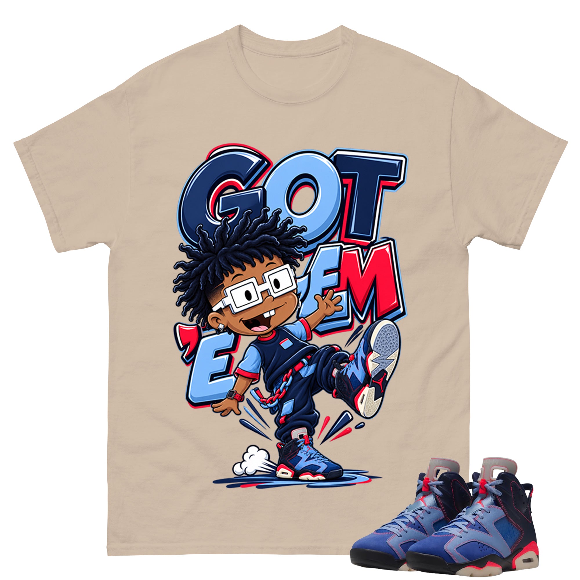 Got Em Shirt To Match Air Jordan 6 x Awake NY Midnight Navy Unisex Cotton Graphic Tee