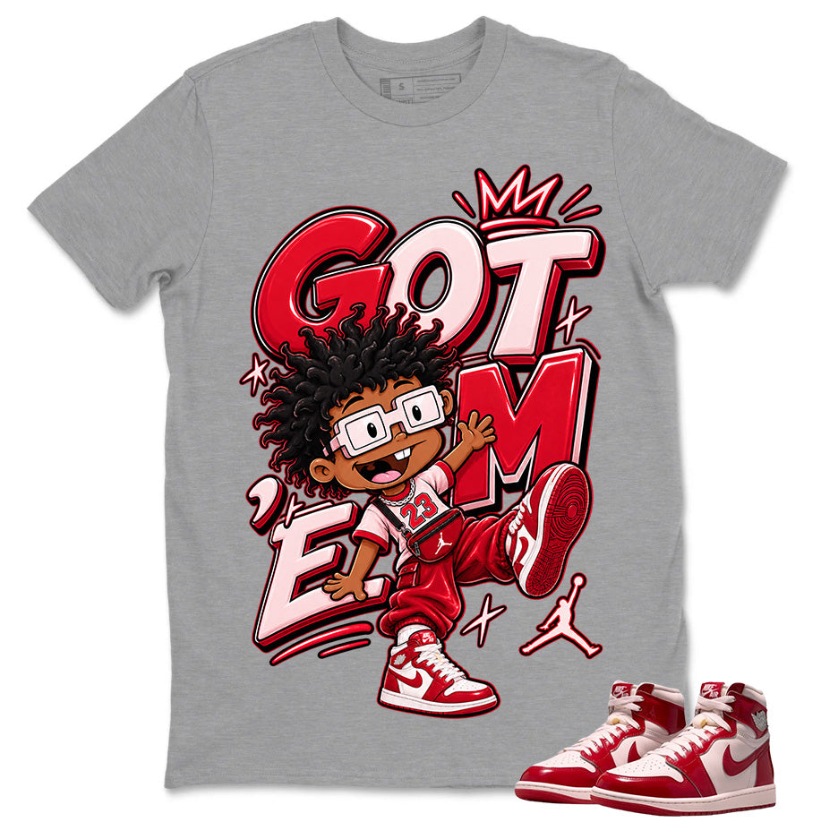 Got Em Shirt To Match Women's Air Jordan 1 Nails and Grails Unisex Cotton Graphic Tee