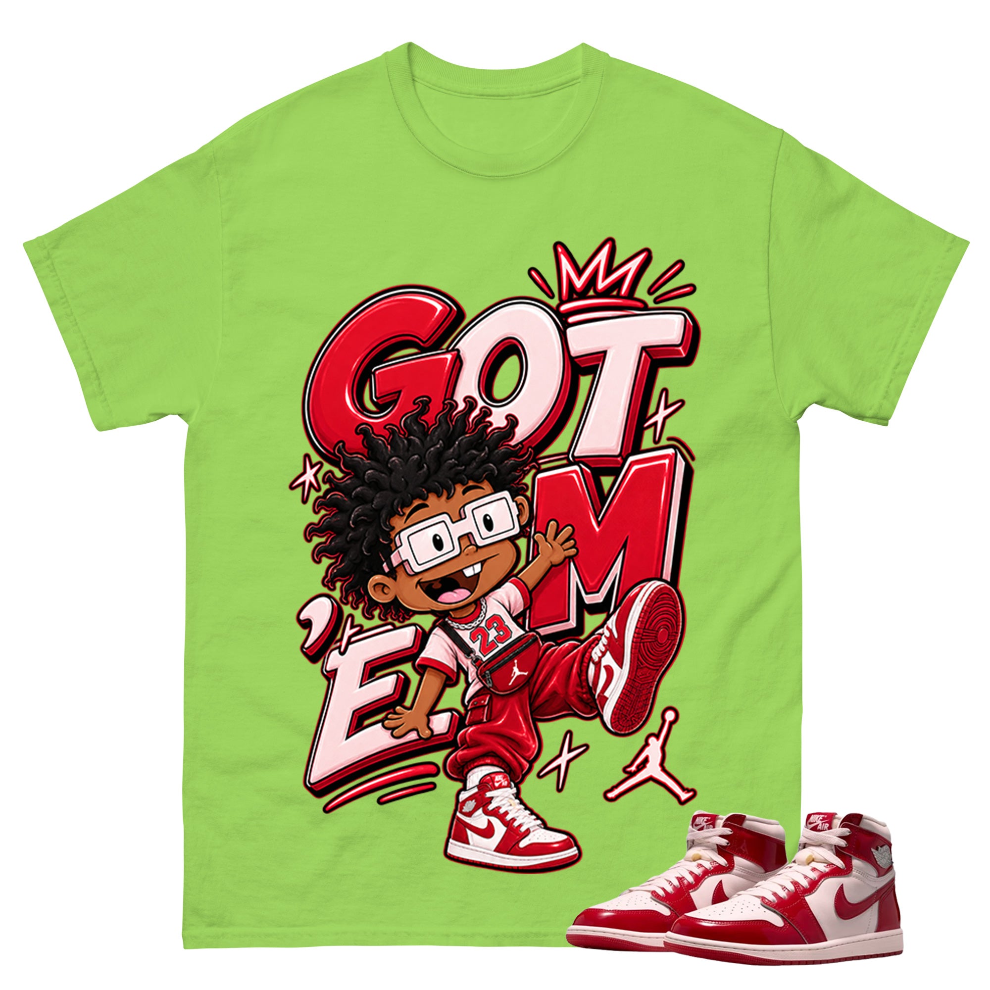 Got Em Shirt To Match Women's Air Jordan 1 Nails and Grails Unisex Cotton Graphic Tee