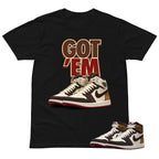 Got Em Sneaker Shirt To Match Air Jordan 1 Love Letter Unisex Cotton Graphic Tee