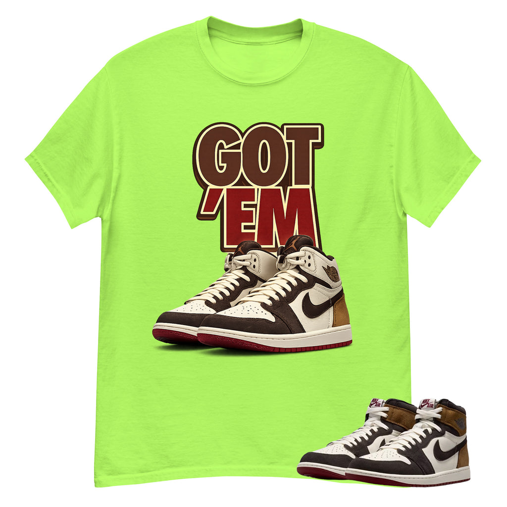 Got Em Sneaker Shirt To Match Air Jordan 1 Love Letter Unisex Cotton Graphic Tee