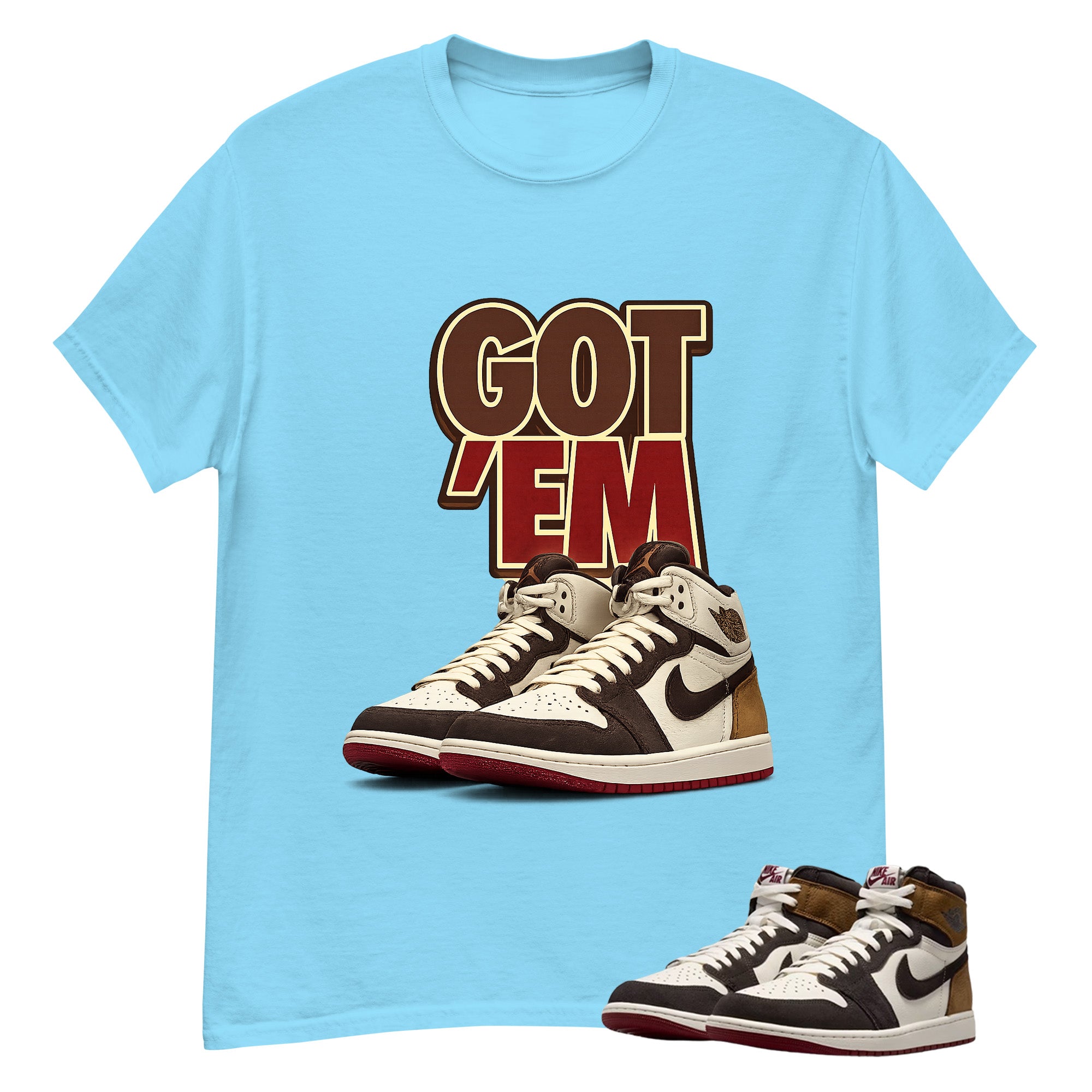 Got Em Sneaker Shirt To Match Air Jordan 1 Love Letter Unisex Cotton Graphic Tee