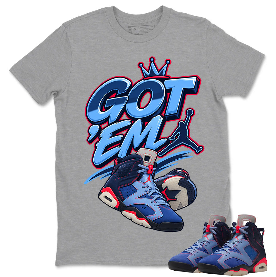 Got Em Sneaker Shirt To Match Air Jordan 6 x Awake NY Midnight Navy Unisex Cotton Graphic Tee
