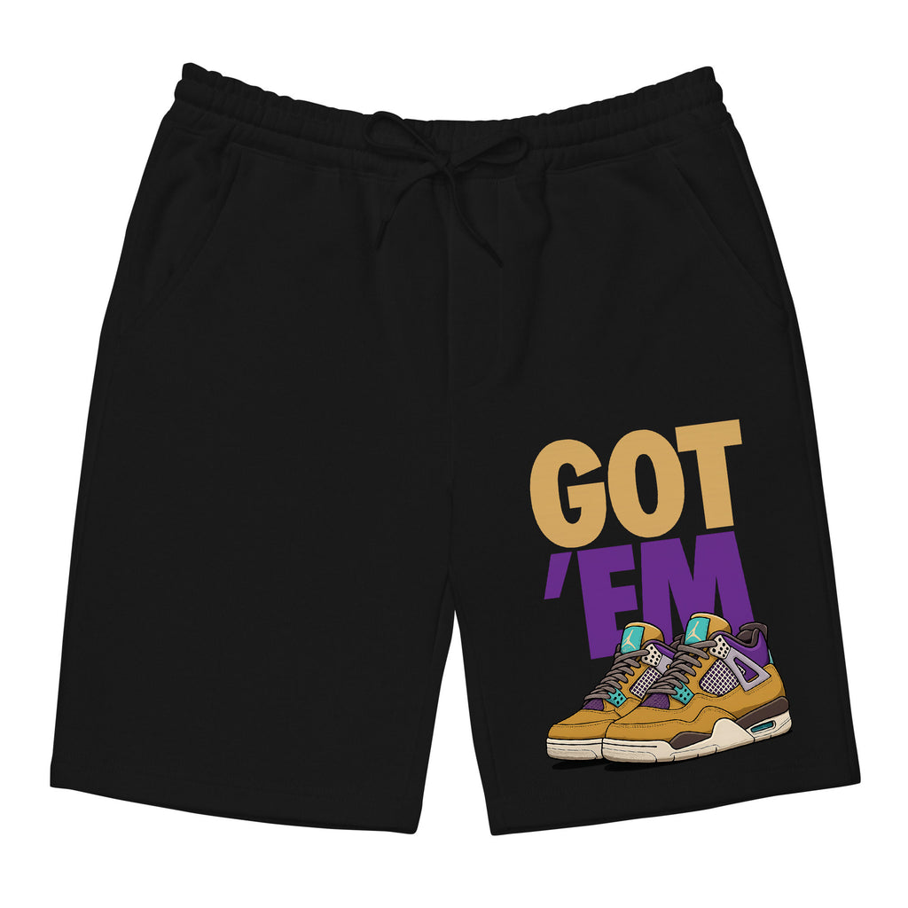 Got Em Sneaker Mens Fleece Shorts, Union LA x Air Jordan 4 Retro 'Desert Moss Men Shorts