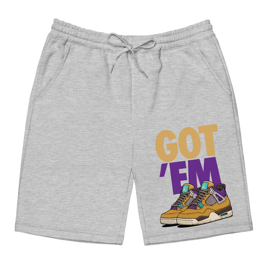 Got Em Sneaker Mens Fleece Shorts, Union LA x Air Jordan 4 Retro 'Desert Moss Men Shorts
