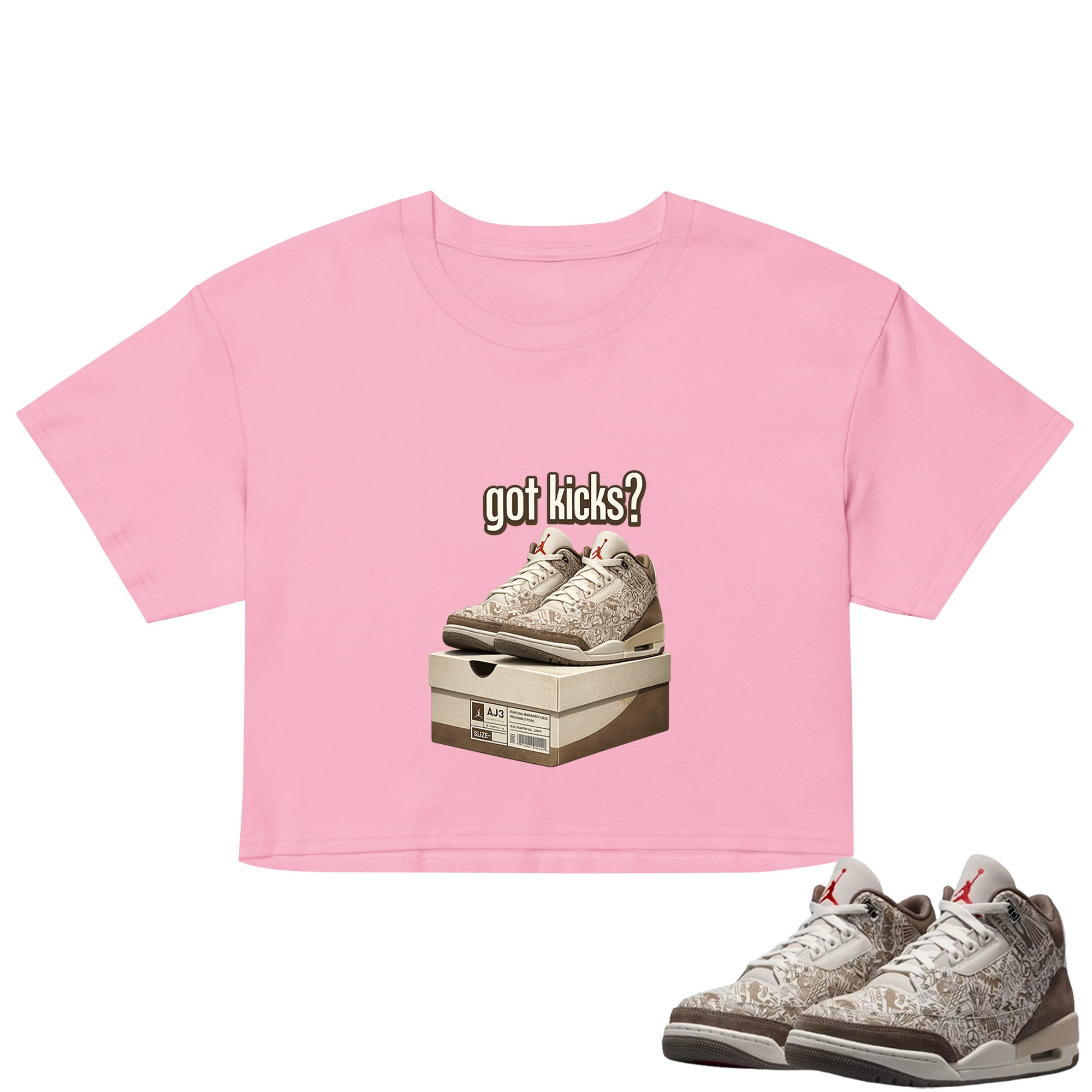 Got Kicks Crop Top to Match Air Jordan3 Laser Women's Crop ZillyKick