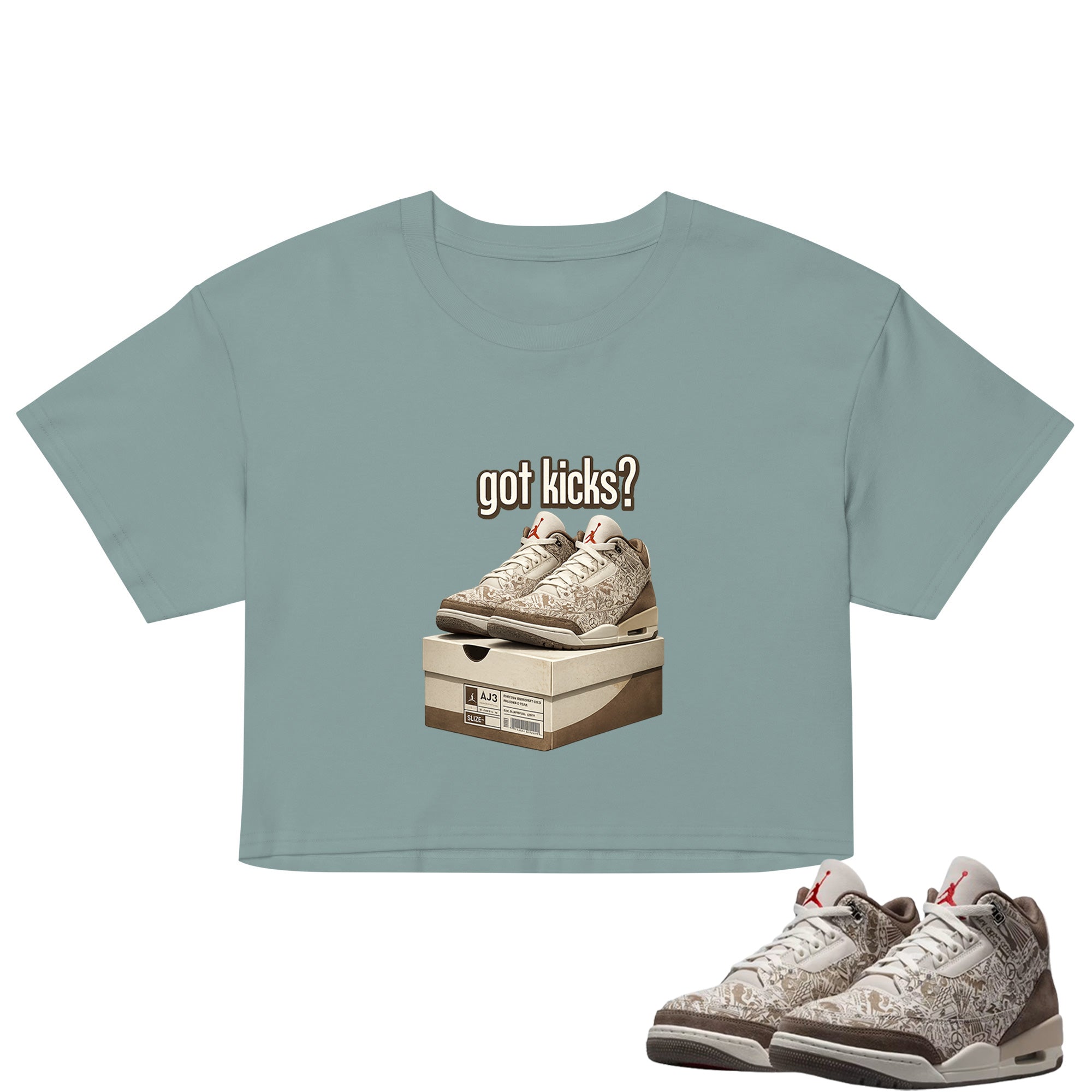 Got Kicks Crop Top to Match Air Jordan3 Laser Women's Crop ZillyKick