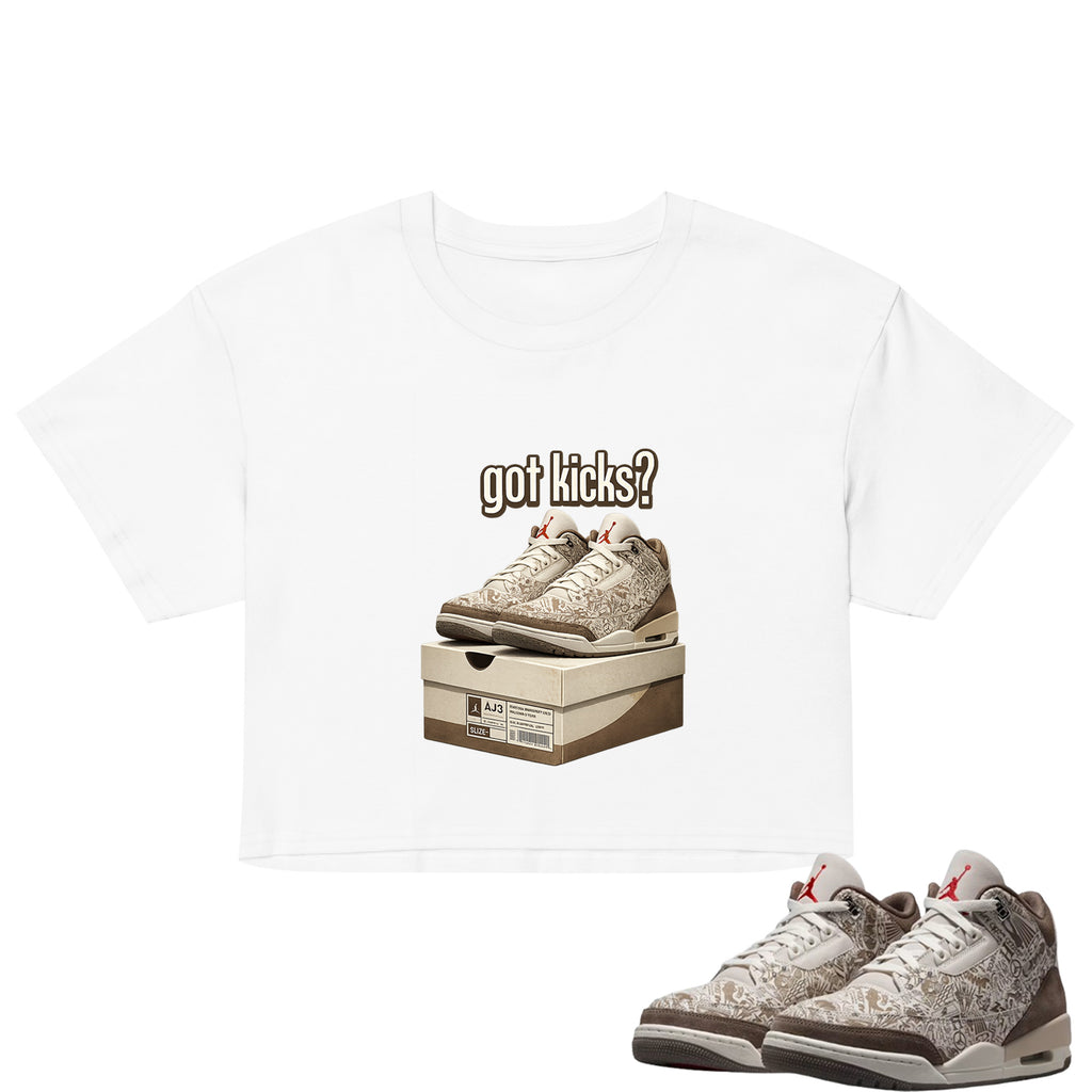 Got Kicks Crop Top to Match Air Jordan3 Laser Women's Crop ZillyKick