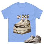Got Kicks Shirt To Match Air Jordan 3 Retro Laser Palomino Unisex Cotton Graphic Tee
