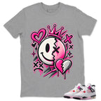 Heart Damage Shirt To Match Air Jordan 4 Comic Unisex Cotton Graphic Tee