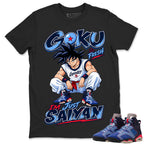 I'm Just Saiyan Shirt To Match Air Jordan 6 x Awake NY Midnight Navy Unisex Cotton Graphic Tee