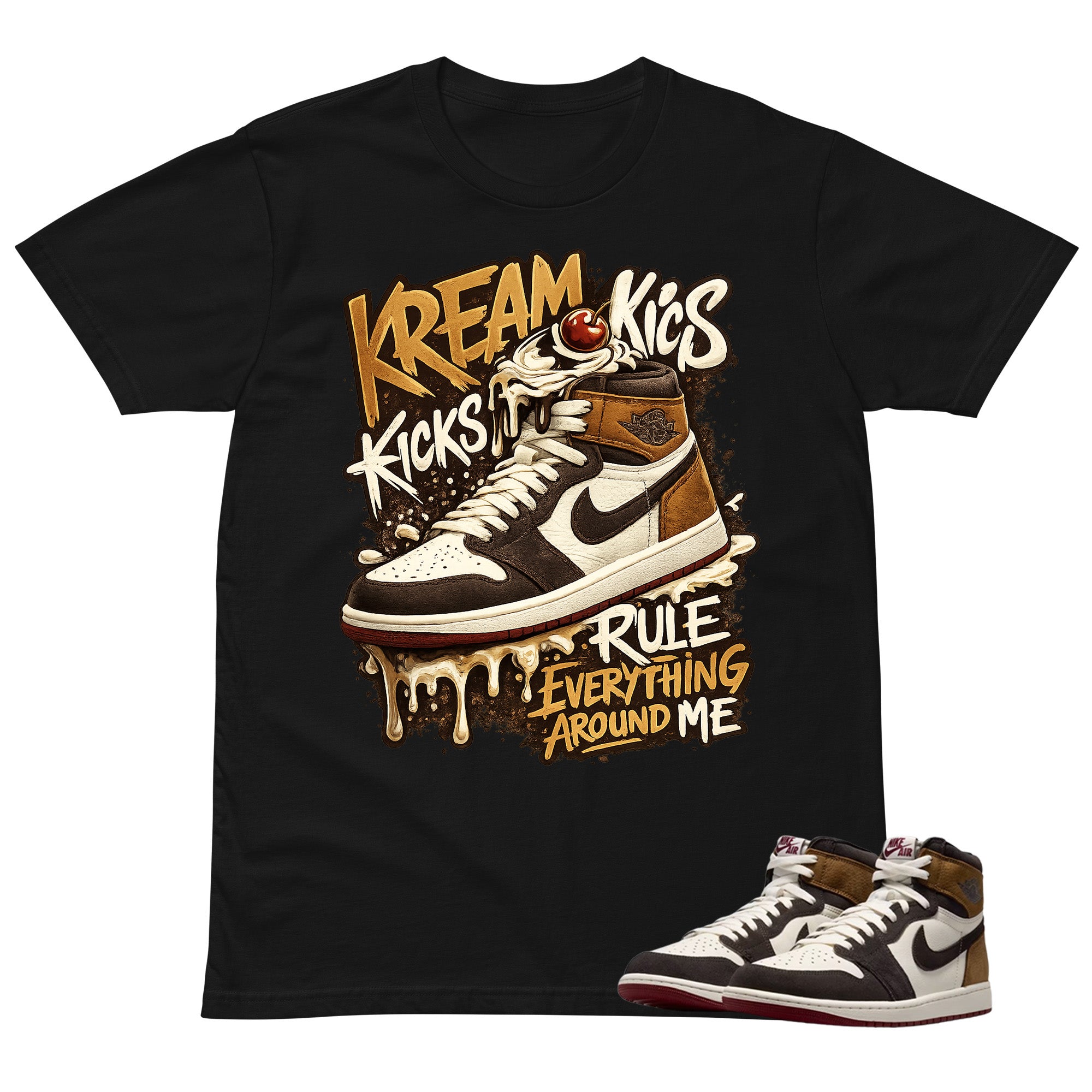 Kream Kicks Shirt To Match Air Jordan 1 Love Letter Unisex Cotton Graphic Tee