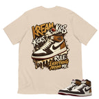 Kream Kicks Shirt To Match Air Jordan 1 Love Letter Unisex Cotton Graphic Tee