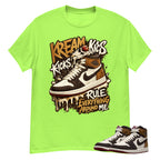 Kream Kicks Shirt To Match Air Jordan 1 Love Letter Unisex Cotton Graphic Tee