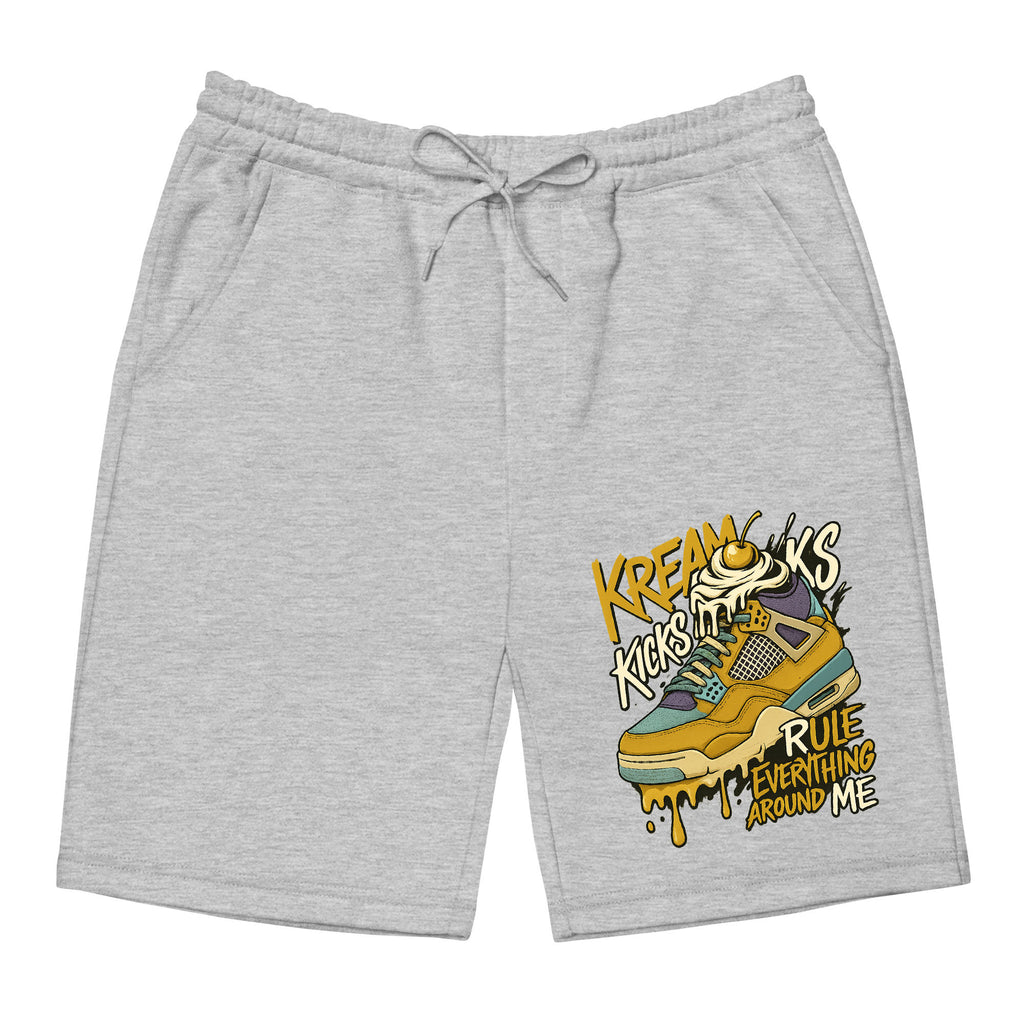 Kream Kicks Mens Fleece Shorts, Union LA x Air Jordan 4 Retro 'Desert Moss Men Shorts