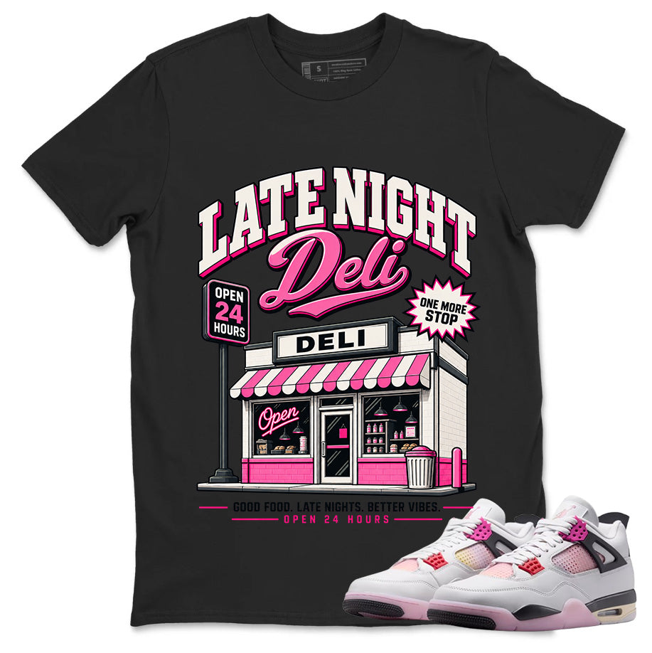 Late Night Shirt To Match Air Jordan 4 Comic Unisex Cotton Graphic Tee