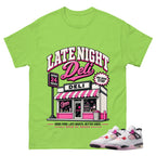 Late Night Shirt To Match Air Jordan 4 Comic Unisex Cotton Graphic Tee