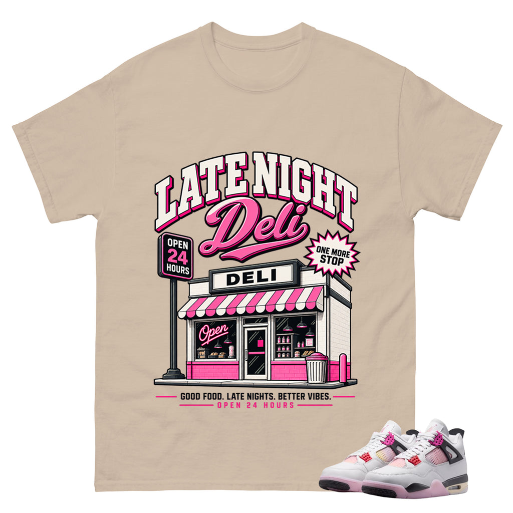 Late Night Shirt To Match Air Jordan 4 Comic Unisex Cotton Graphic Tee