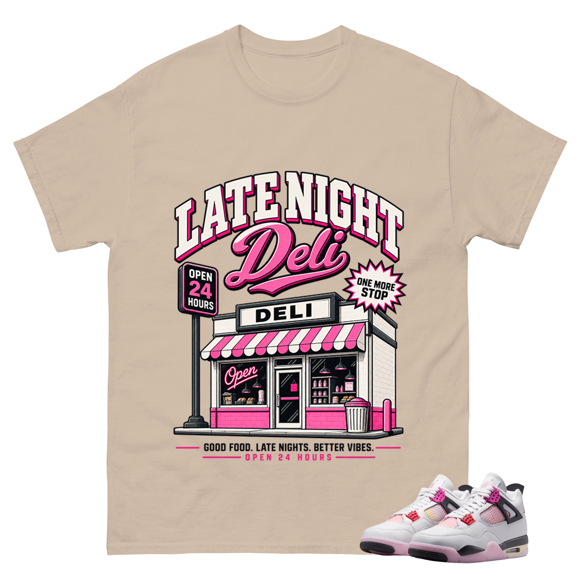 Late Night Shirt To Match Air Jordan 4 Comic Unisex Cotton Graphic Tee