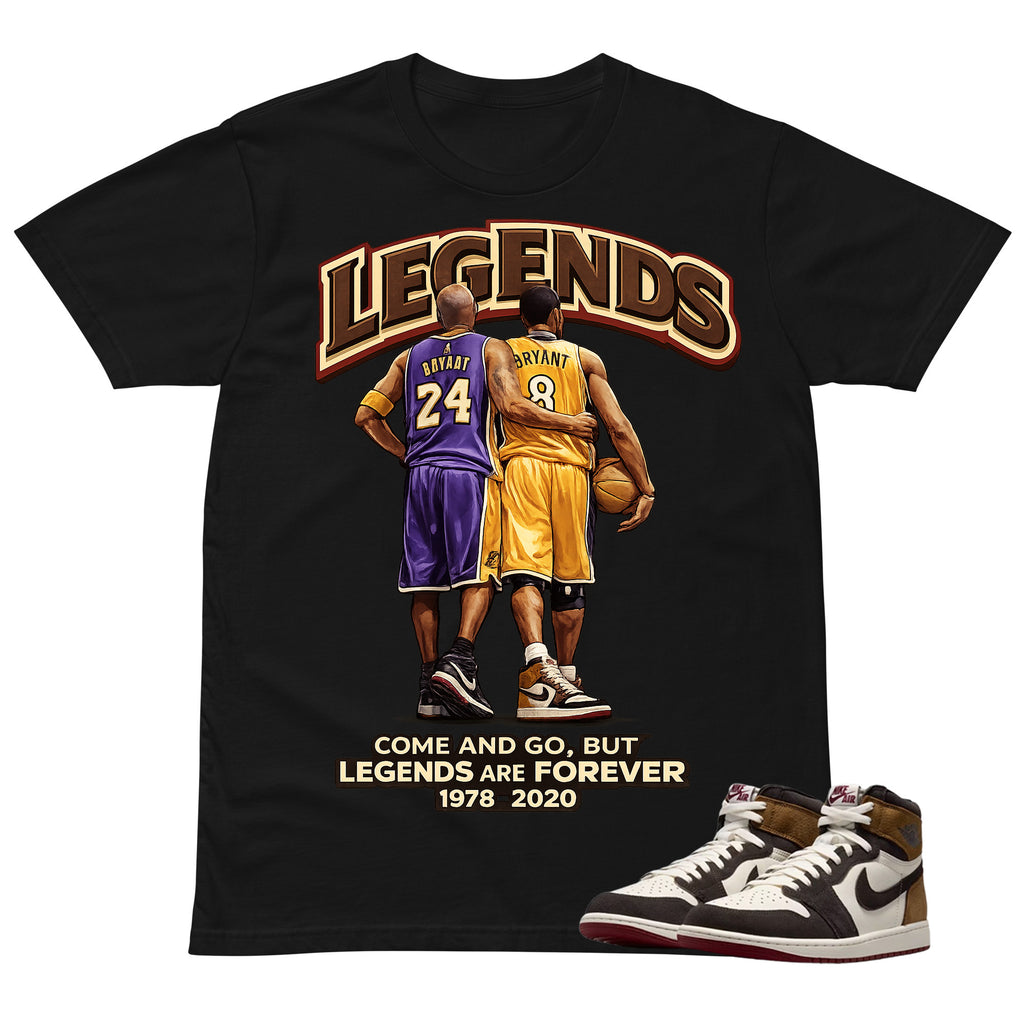 Legends Are Forever Shirt To Match Air Jordan 1 Love Letter Unisex Cotton Graphic Tee