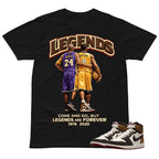 Legends Are Forever Shirt To Match Air Jordan 1 Love Letter Unisex Cotton Graphic Tee