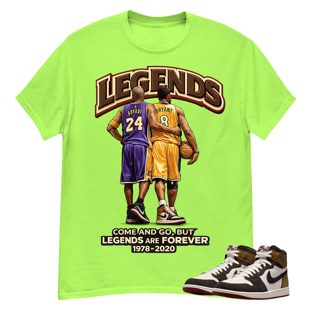 Legends Are Forever Shirt To Match Air Jordan 1 Love Letter Unisex Cotton Graphic Tee