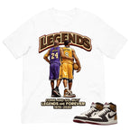 Legends Are Forever Shirt To Match Air Jordan 1 Love Letter Unisex Cotton Graphic Tee