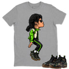 M.Jackson Tiptoe Shirt To Match Air Foamposite Pro Black Camo Unisex Cotton Graphic Tee