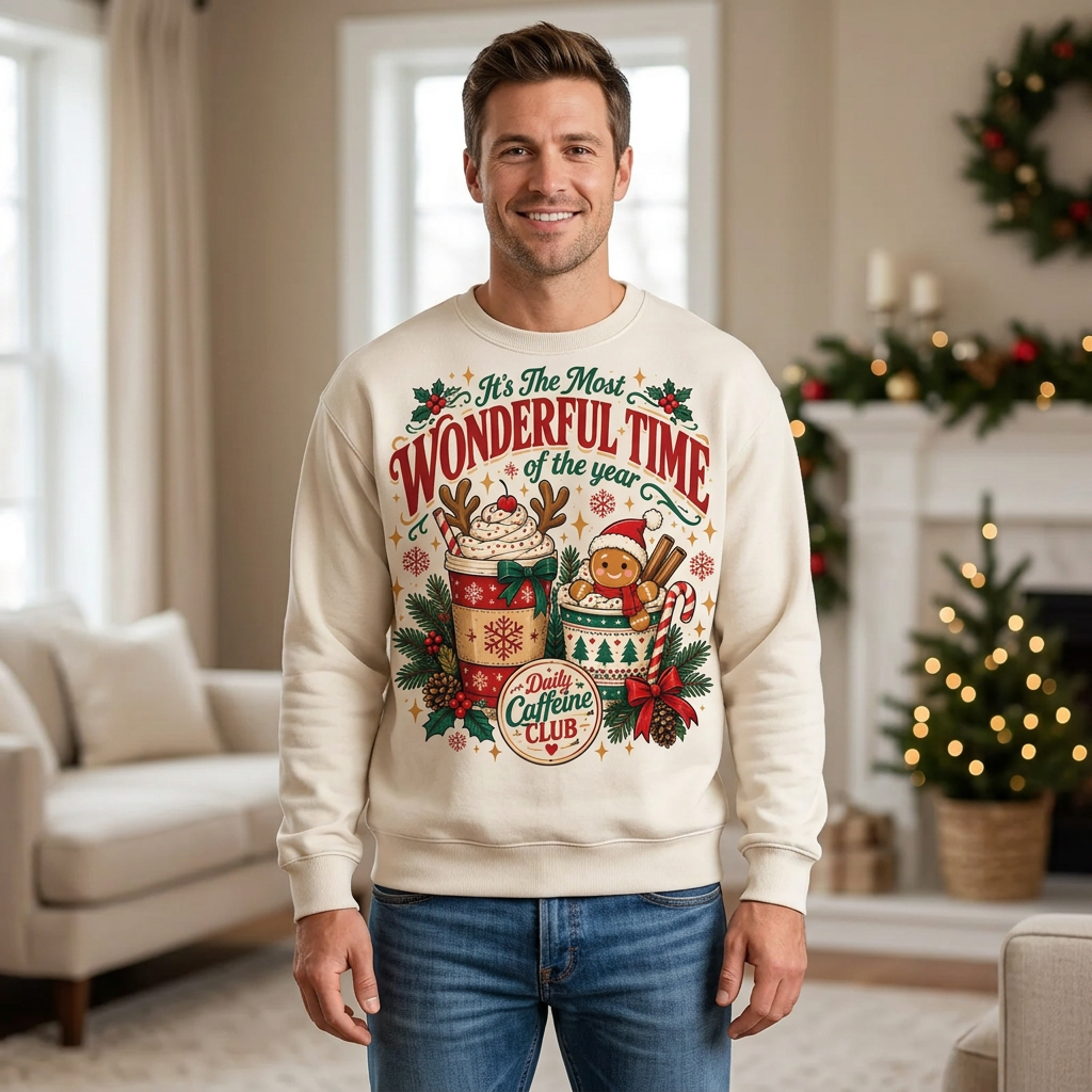 Male model sweatshirt mockup