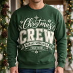 Male model wearing the Christmas Crew sweatshirt