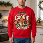 Male model wearing The Official Cookie Baker sweatshirt