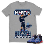 Martin Get Tah Steppin Shirt To Match Air Jordan 6 x Awake NY Midnight Navy Unisex Cotton Graphic Tee
