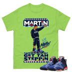 Martin Get Tah Steppin Shirt To Match Air Jordan 6 x Awake NY Midnight Navy Unisex Cotton Graphic Tee