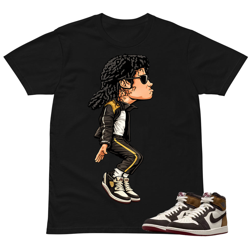 MJ Jackson Tiptoe Shirt To Match Air Jordan 1 Love Letter Unisex Cotton Graphic Tee
