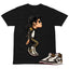 MJ Jackson Tiptoe Shirt To Match Air Jordan 1 Love Letter Unisex Cotton Graphic Tee