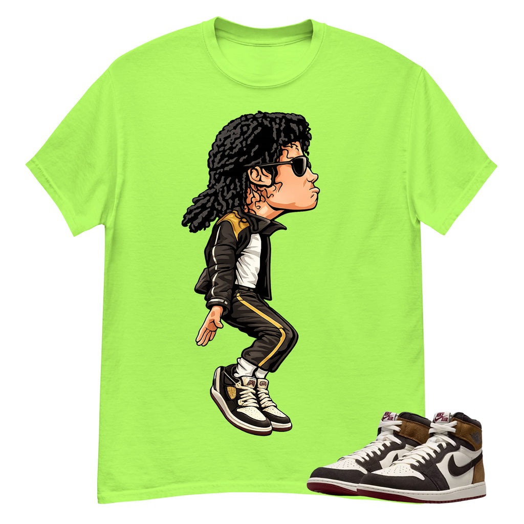 MJ Jackson Tiptoe Shirt To Match Air Jordan 1 Love Letter Unisex Cotton Graphic Tee