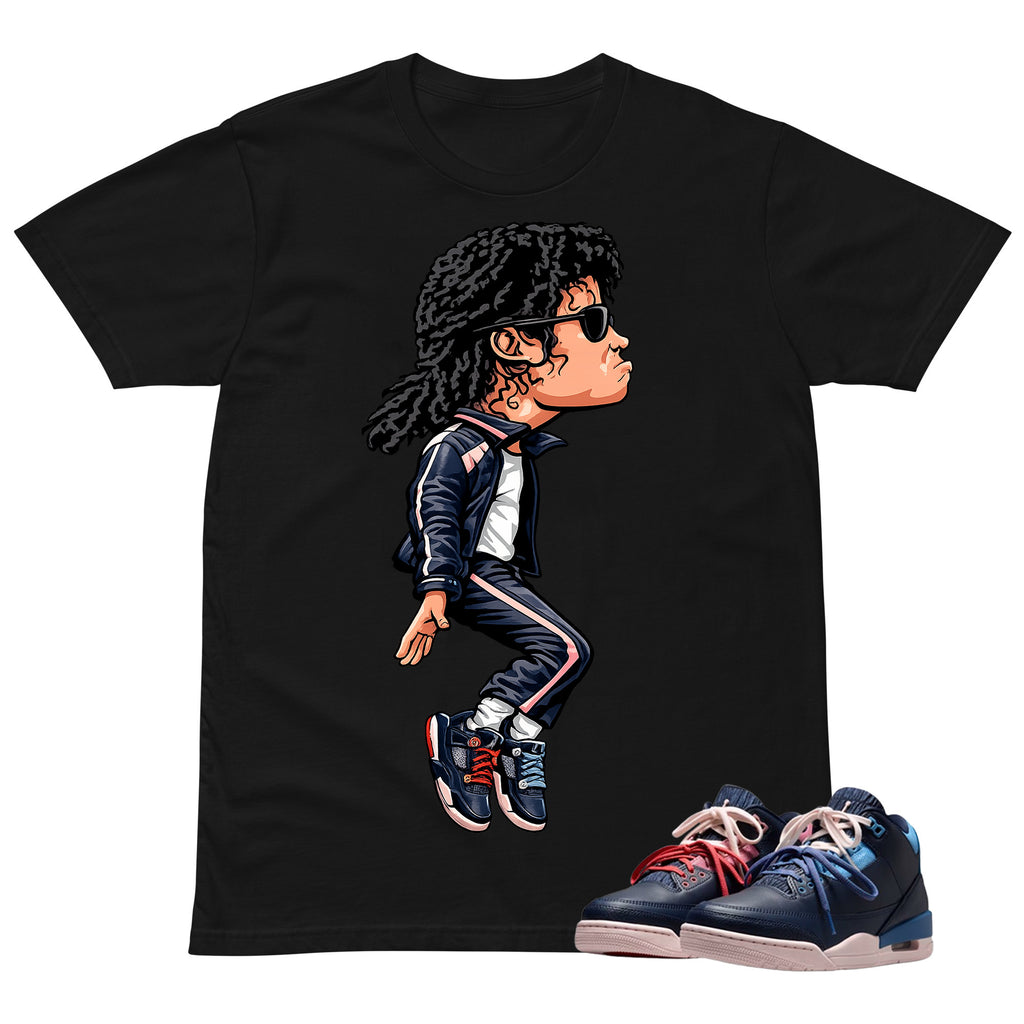 MJ Jackson Tiptoe Shirt To Match Air Jordan 3 Sports Renaissance Unisex Cotton Graphic Tee