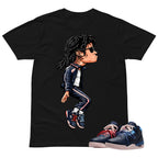 MJ Jackson Tiptoe Shirt To Match Air Jordan 3 Sports Renaissance Unisex Cotton Graphic Tee