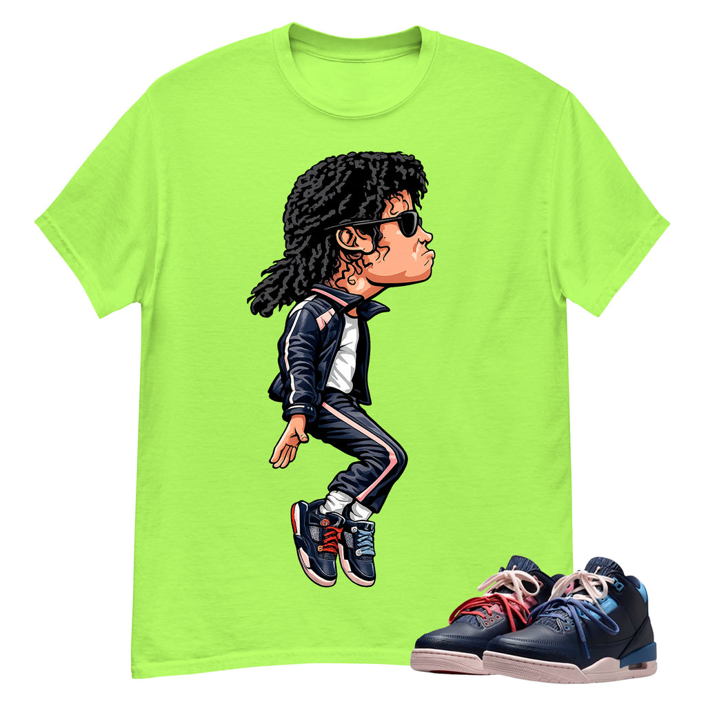 MJ Jackson Tiptoe Shirt To Match Air Jordan 3 Sports Renaissance Unisex Cotton Graphic Tee