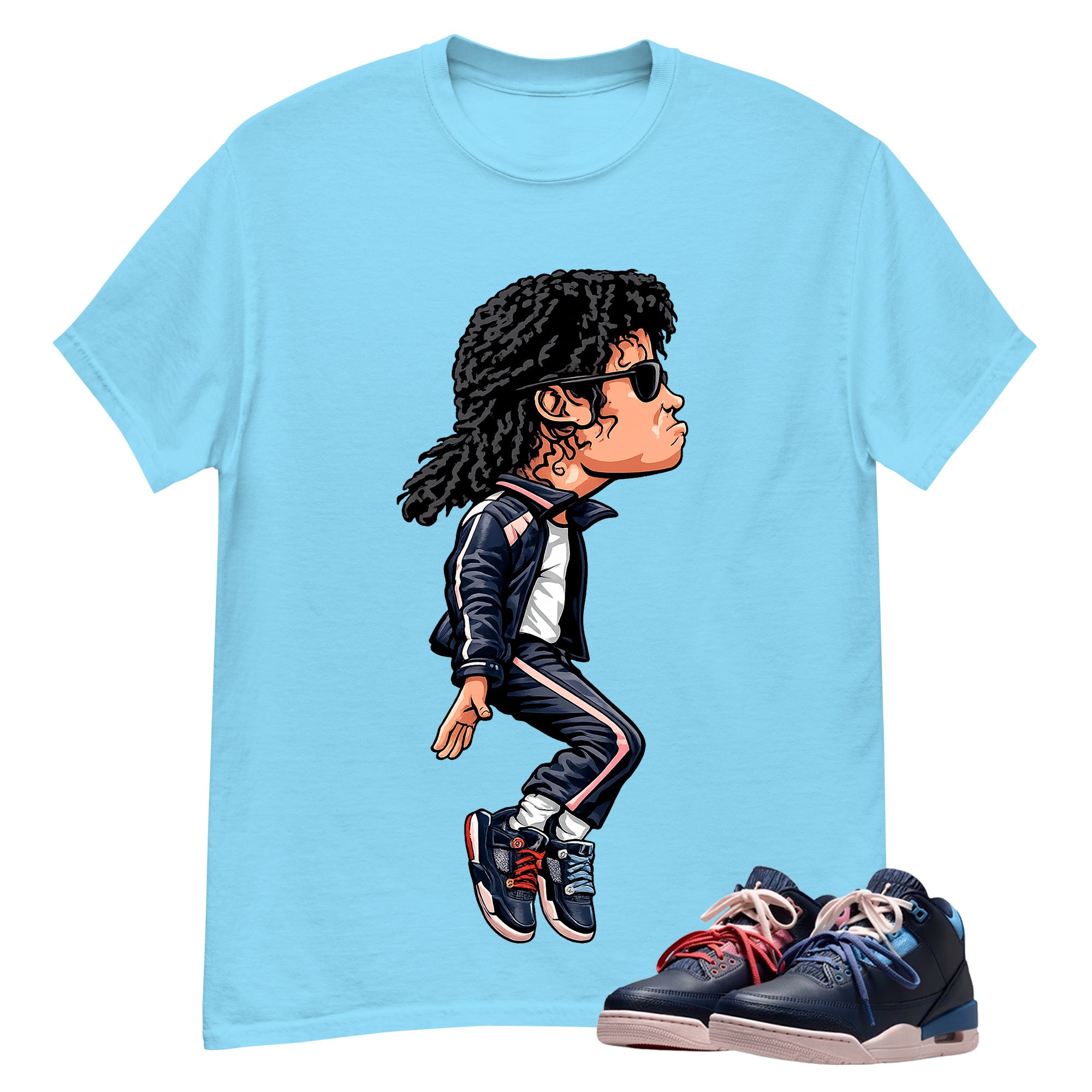 MJ Jackson Tiptoe Shirt To Match Air Jordan 3 Sports Renaissance Unisex Cotton Graphic Tee