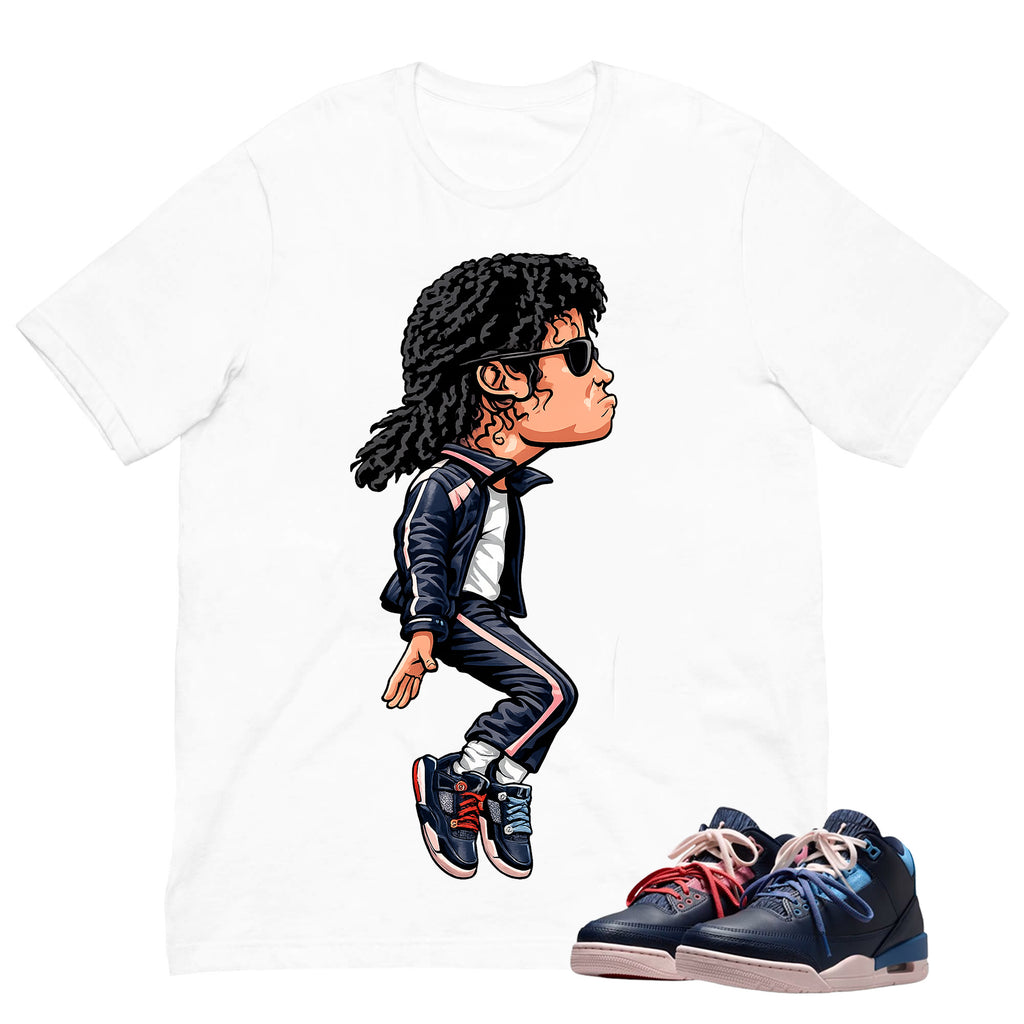 MJ Jackson Tiptoe Shirt To Match Air Jordan 3 Sports Renaissance Unisex Cotton Graphic Tee