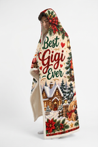Mockup chăn Best Gigi Ever người tuyết