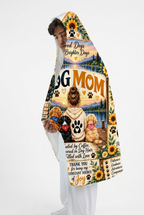 Mockup chăn có mũ Dog Mom