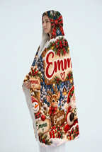 Mockup chăn có mũ Giáng sinh Emma
