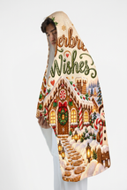 Mockup chăn có mũ Gingerbread Wishes