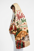Mockup chăn có mũ Nutcracker Noel